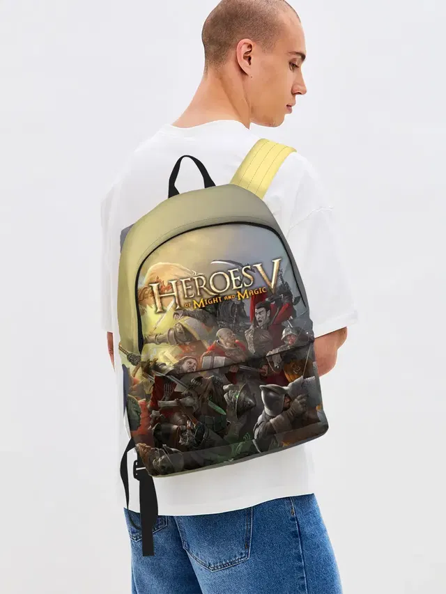 Джинсовый рюкзак с принтом «Heroes — Heroes of Might and Magic»