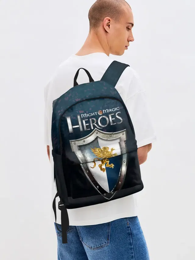 Джинсовый рюкзак с принтом «Heroes — Heroes of Might and Magic»