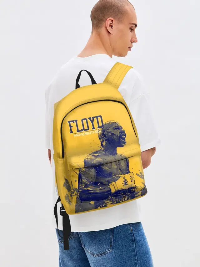Джинсовый рюкзак с принтом «Бокс — Floyd»