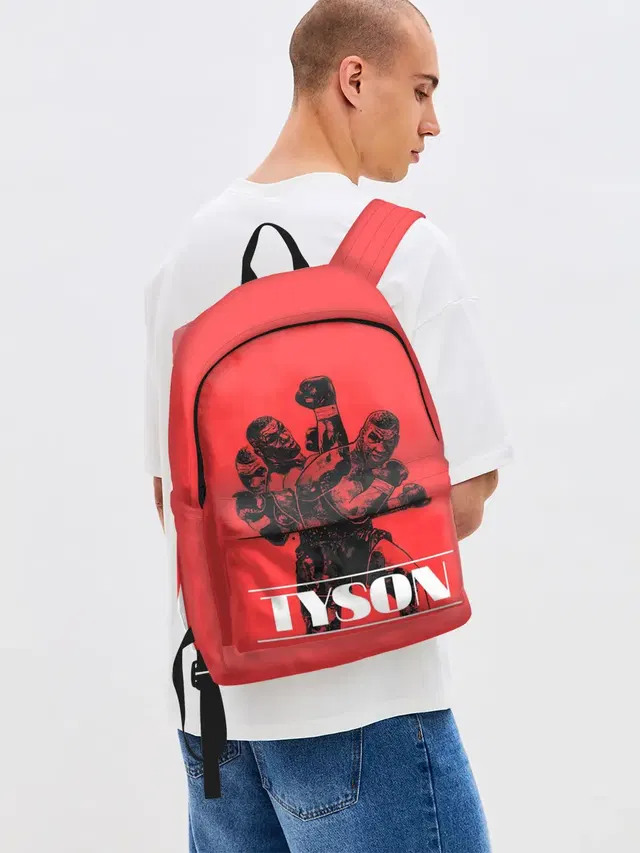 Джинсовый рюкзак с принтом «Майк Тайсон — Tyson»