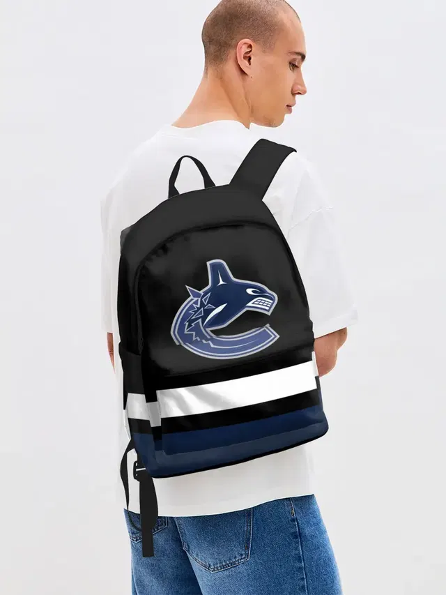 Джинсовый рюкзак с принтом «НХЛ — Vancouver Canucks»