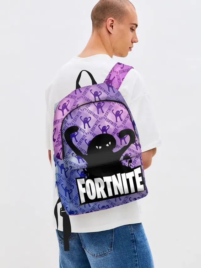 Джинсовый рюкзак с принтом «Фортнайт — ЪУЪ FORTNITE»