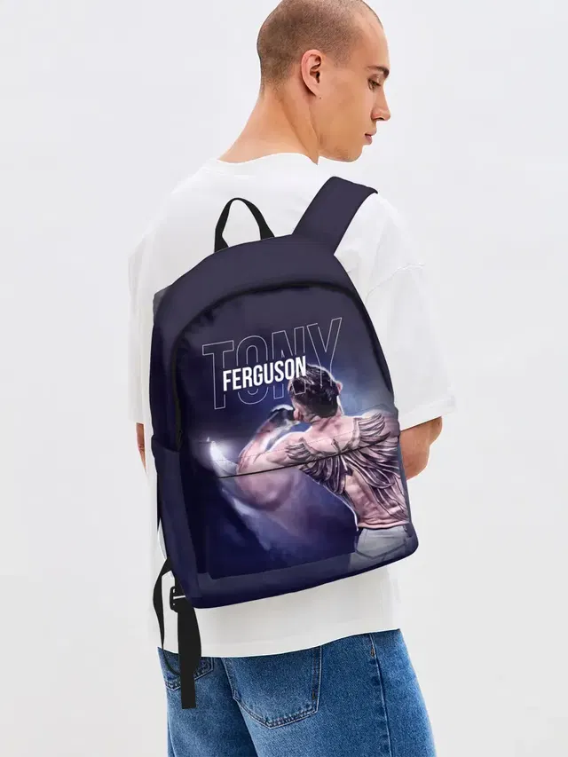 Джинсовый рюкзак с принтом «MMA — Tony Ferguson»