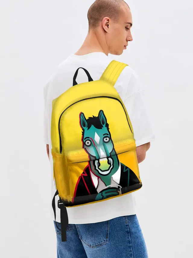 Джинсовый рюкзак с принтом «Конь БоДжек — BoJack Horseman»
