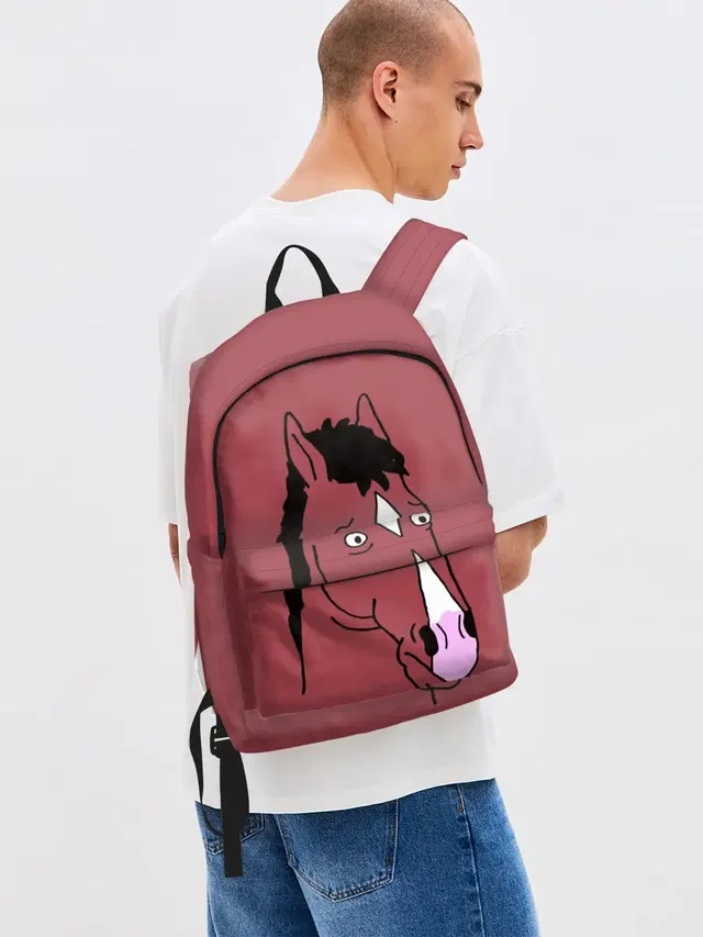 Джинсовый рюкзак с принтом «Конь БоДжек — BoJack Horseman»