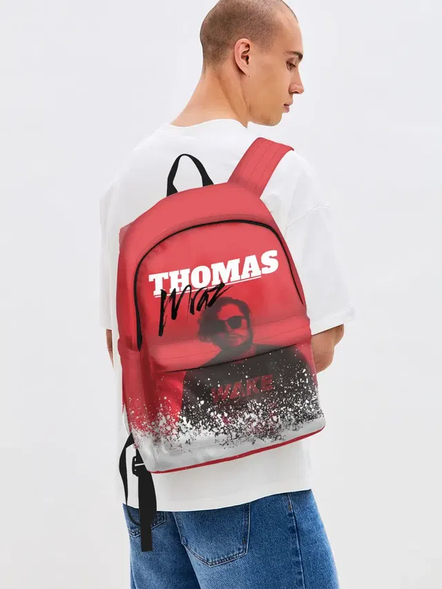 Джинсовый рюкзак с принтом «Thomas Mraz»