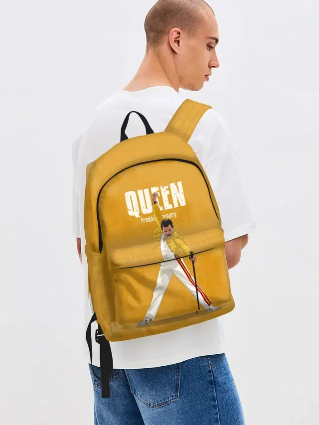 Джинсовый рюкзак с принтом «Queen»