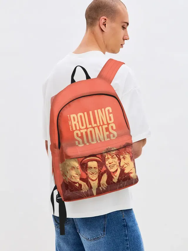 Джинсовый рюкзак с принтом «Rolling Stones — The Rolling Stones»
