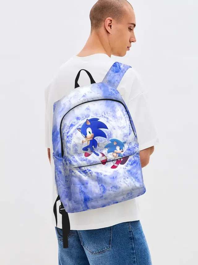 Джинсовый рюкзак с принтом «Classic Sonic»