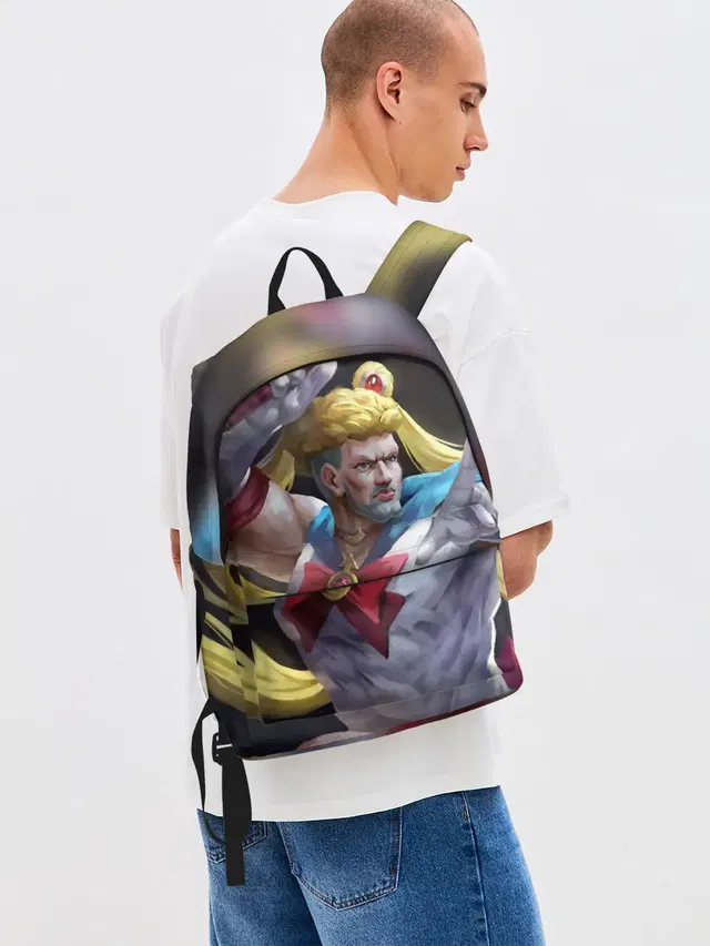 Джинсовый рюкзак с принтом «Сейлор Панч»