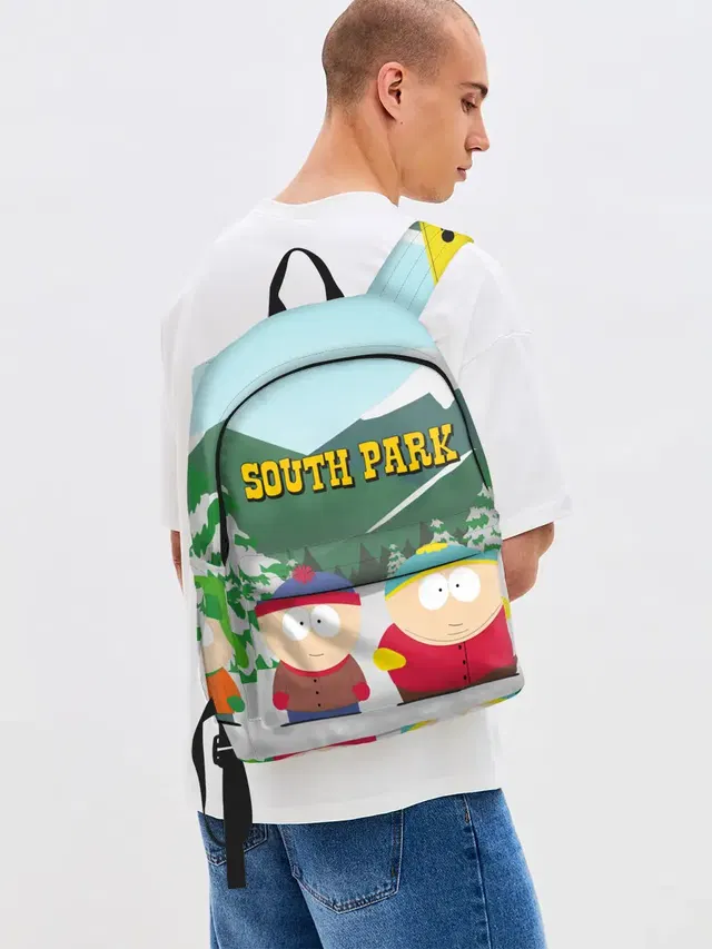 Джинсовый рюкзак с принтом «Eric Cartman — ЮЖНЫЙ ПАРК — SOUTH PARK»