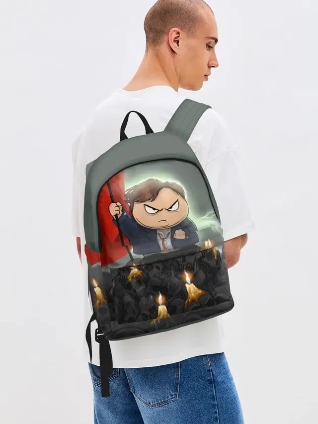 Джинсовый рюкзак с принтом «Eric Cartman»