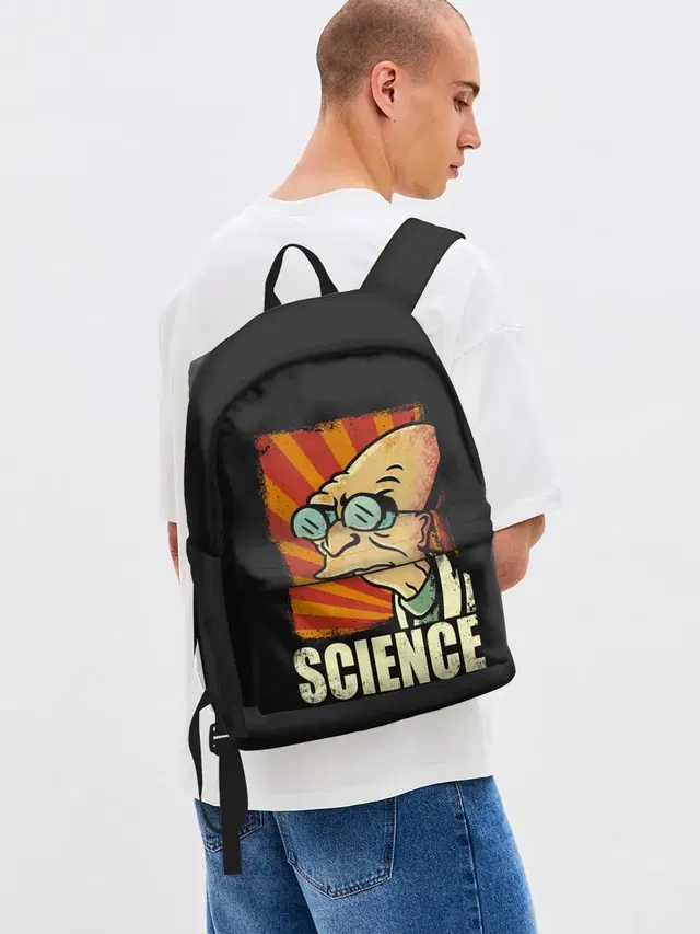 Джинсовый рюкзак с принтом «Futurama. Science»