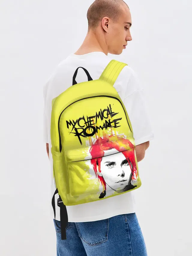 Джинсовый рюкзак с принтом «My Chemical Romance»