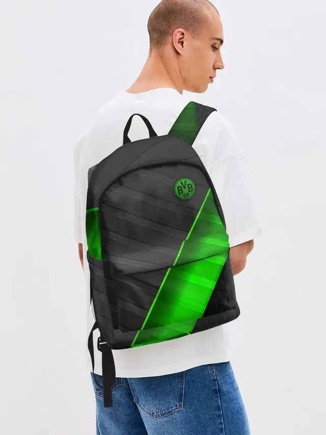 Джинсовый рюкзак с принтом «Abstract Design — FC Borussia»