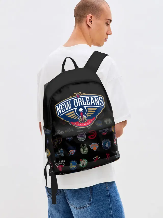Джинсовый рюкзак с принтом «New Orleans Pelicans»