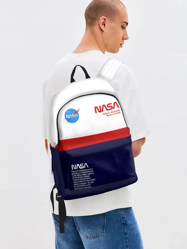 Джинсовый рюкзак с принтом «Астрономия, космос — NASA»