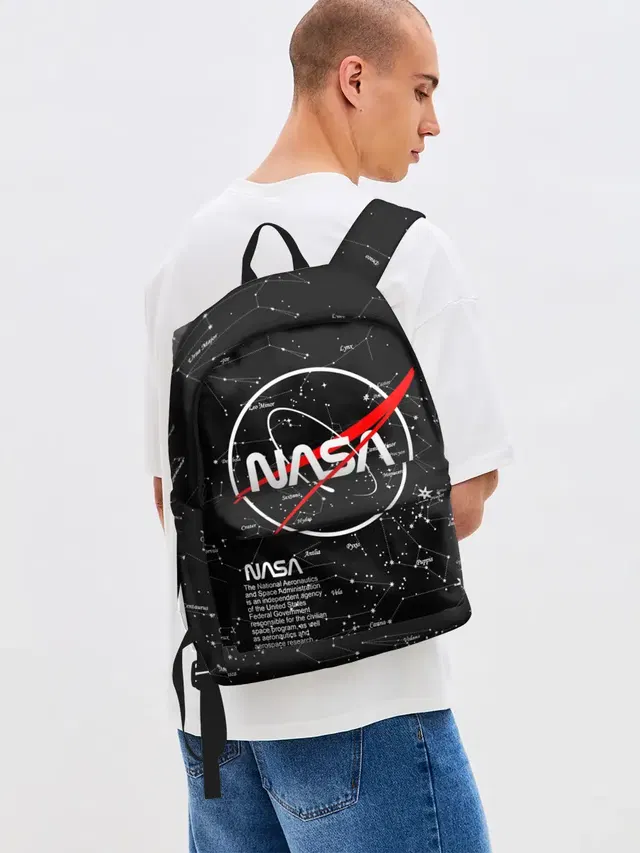 Джинсовый рюкзак с принтом «Астрономия, космос — NASA»