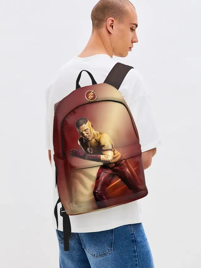 Джинсовый рюкзак с принтом «Флэш — Wally West»