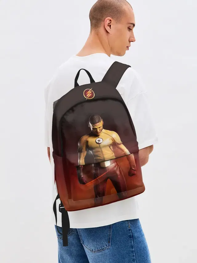 Джинсовый рюкзак с принтом «Флэш — Wally West»