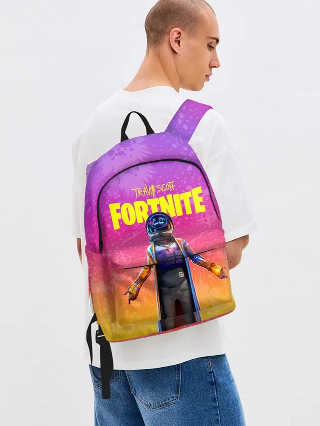 Джинсовый рюкзак с принтом «Astro Jack — TRAVIS SCOTT+FORTNITE»