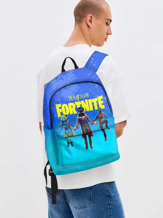 Джинсовый рюкзак с принтом «Astro Jack — TRAVIS SCOTT+FORTNITE»