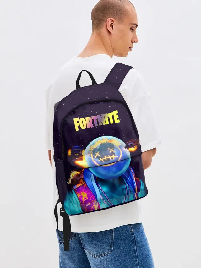 Джинсовый рюкзак с принтом «Astro Jack Fortnite»