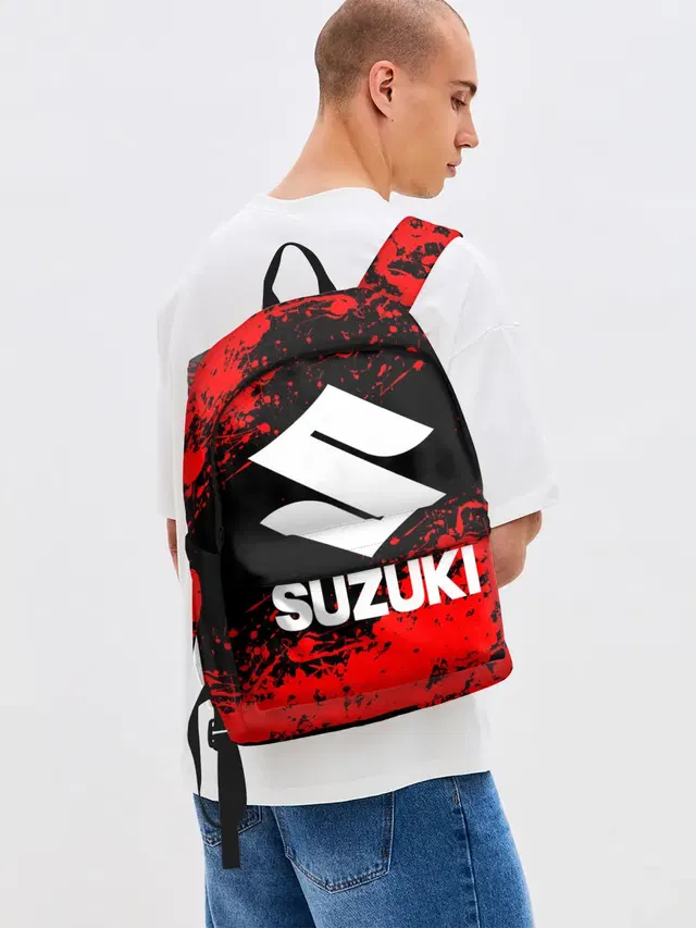 Джинсовый рюкзак с принтом «Suzuki Motor Corporation»