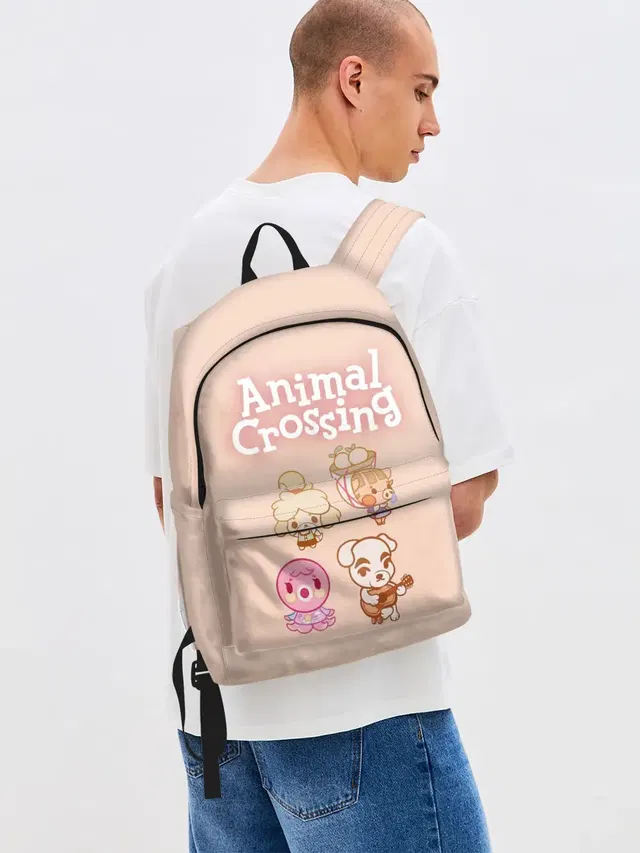 Джинсовый рюкзак с принтом «Animal Crossing»