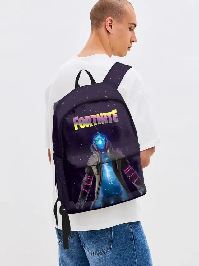 Джинсовый рюкзак с принтом «Infinity Fortnite»
