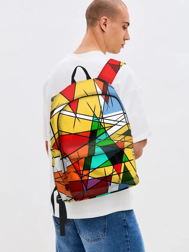Джинсовый рюкзак с принтом «Tie-Dye — ПИКАССО»