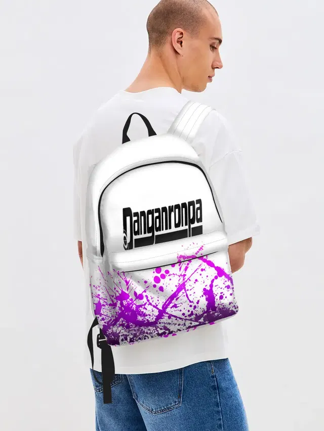 Джинсовый рюкзак с принтом «Danganronpa — Danganronpa purple»