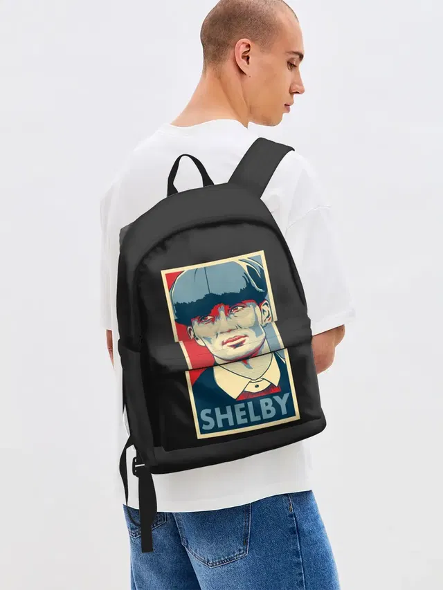 Джинсовый рюкзак с принтом «Shelby»