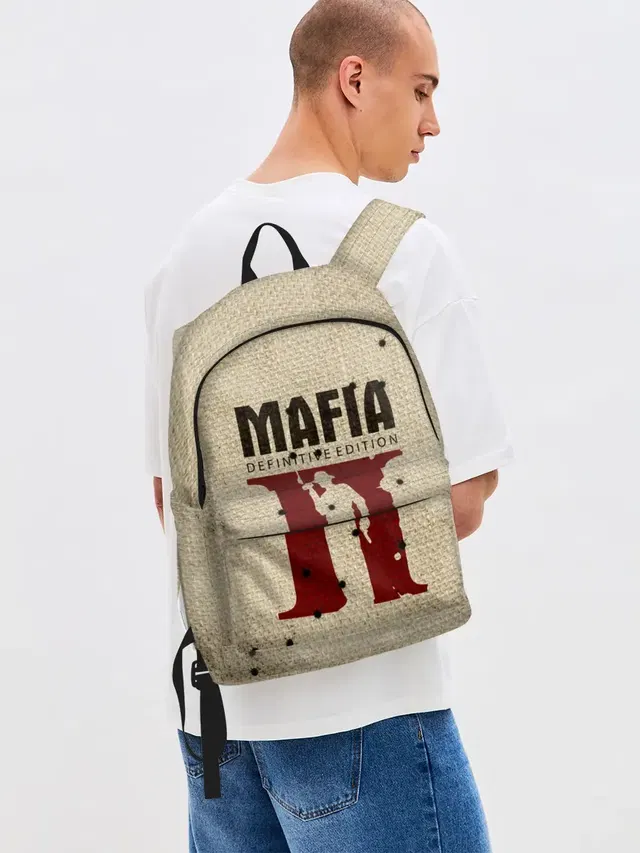 Джинсовый рюкзак с принтом «Burlap — Mafia 2»