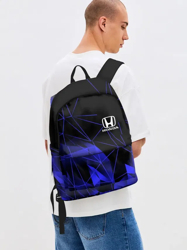 Джинсовый рюкзак с принтом «Geometric pattern»