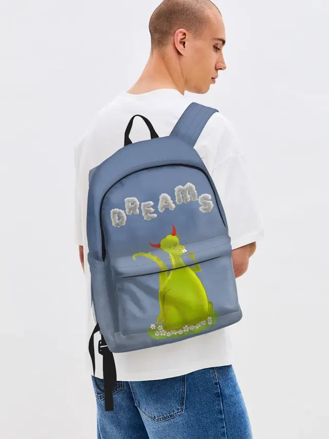 Джинсовый рюкзак с принтом «Драконы — Dragon Dreams»