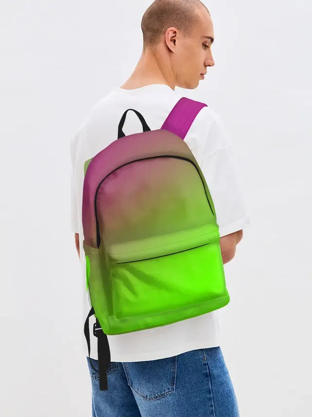 Джинсовый рюкзак с принтом «Tie-Dye — Кислотная»