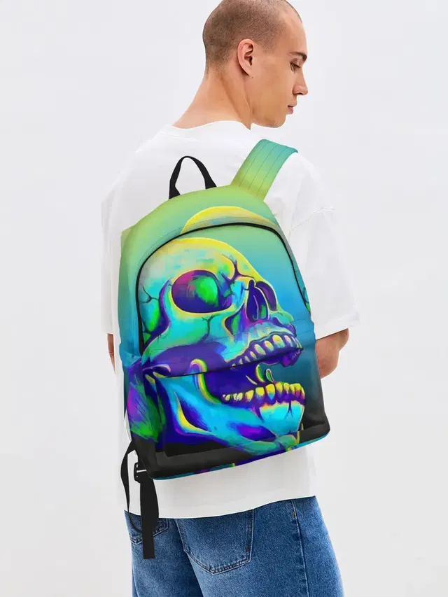 Neon skull