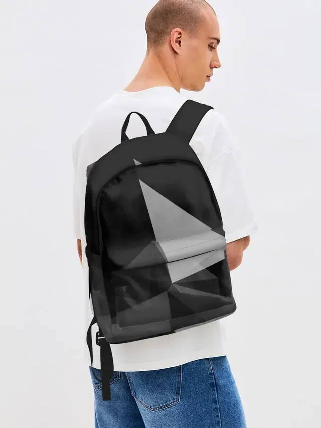 Джинсовый рюкзак с принтом «Camo - Black & — Camo - Black & White»