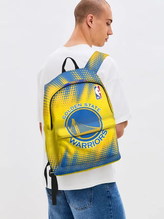 Джинсовый рюкзак с принтом «НБА — Golden State Warriors»