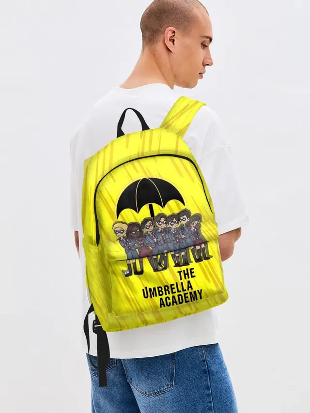 Джинсовый рюкзак с принтом «Умбрелла академия — The Umbrella Academy»