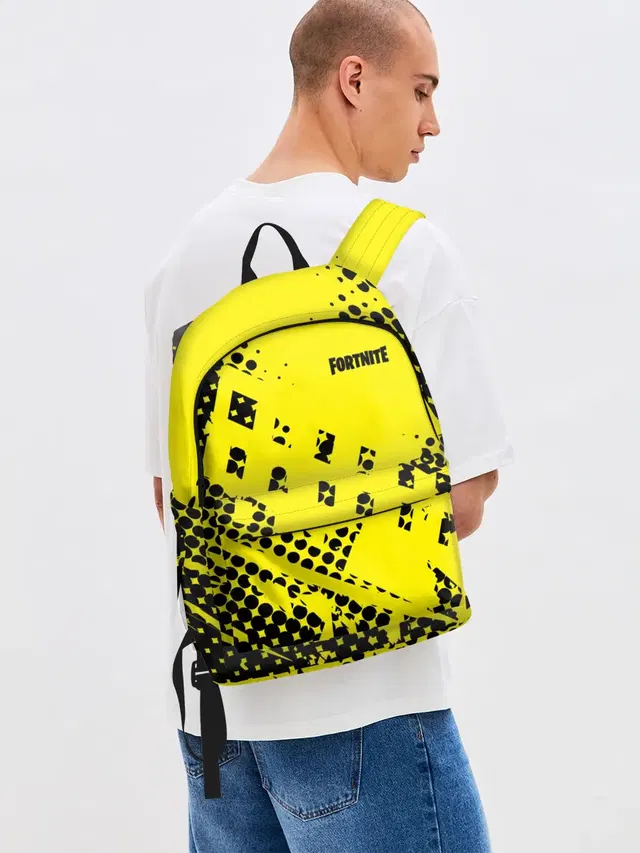 Джинсовый рюкзак с принтом «Yellow background»