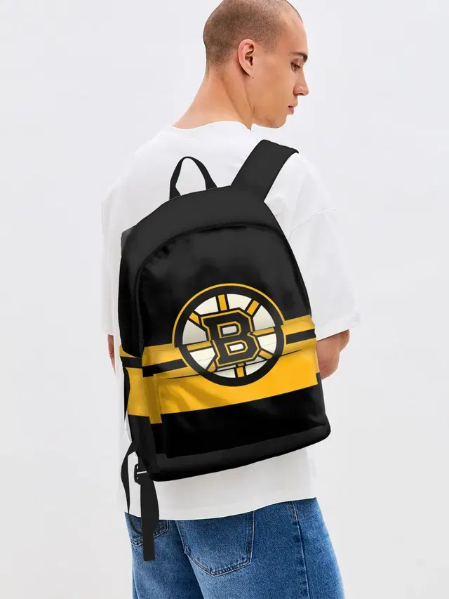 Джинсовый рюкзак с принтом «НХЛ — BOSTON BRUINS NHL»