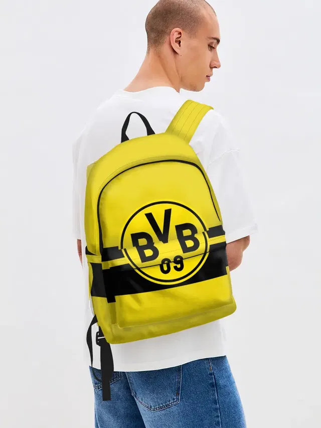Джинсовый рюкзак с принтом «Borussia Dortmund»