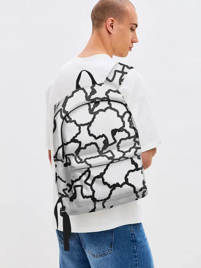 Джинсовый рюкзак с принтом «Брокколи»