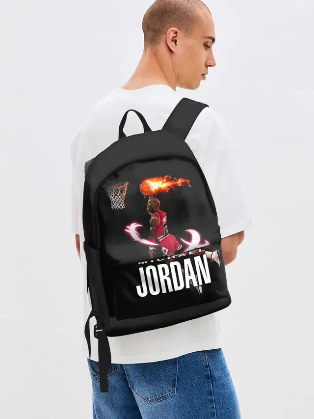 Джинсовый рюкзак с принтом «НБА — MICHAEL JORDAN»