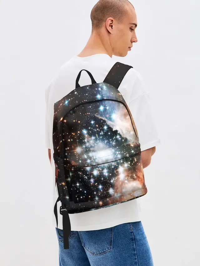 Джинсовый рюкзак с принтом «Космос — COSMO STAR»