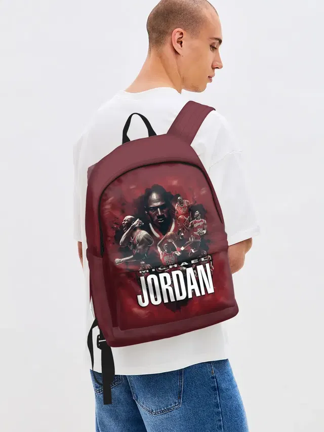 Джинсовый рюкзак с принтом «НБА — MICHAEL JORDAN»
