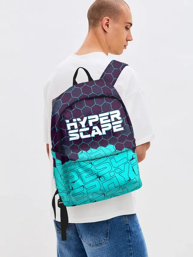 Джинсовый рюкзак с принтом «Hyper Scape Хайпер Скейп»