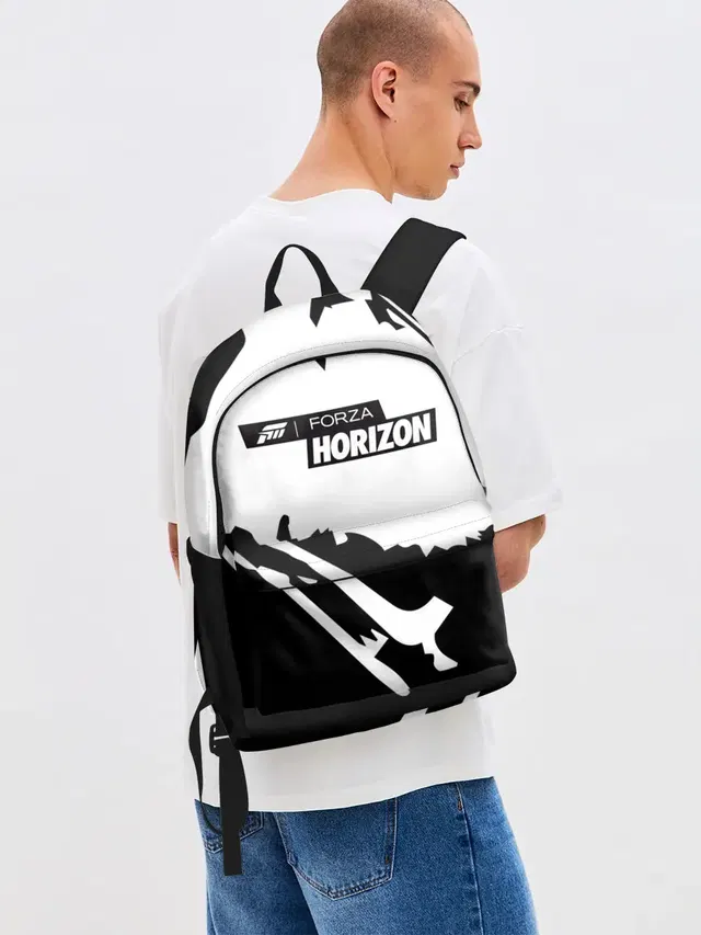 Джинсовый рюкзак с принтом «Forza Horizon»